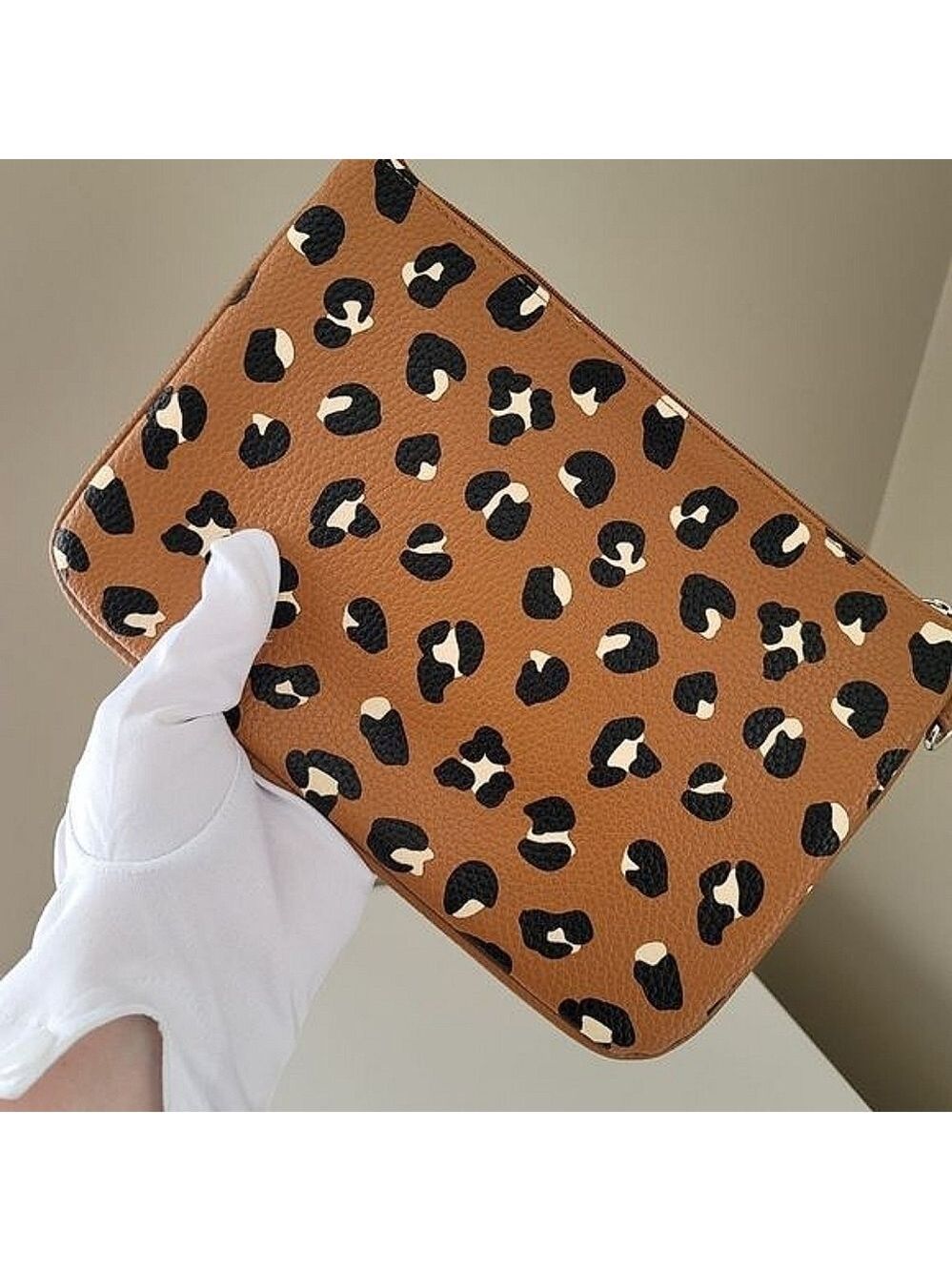 Leopard Clutch Pouch Bag #0009
